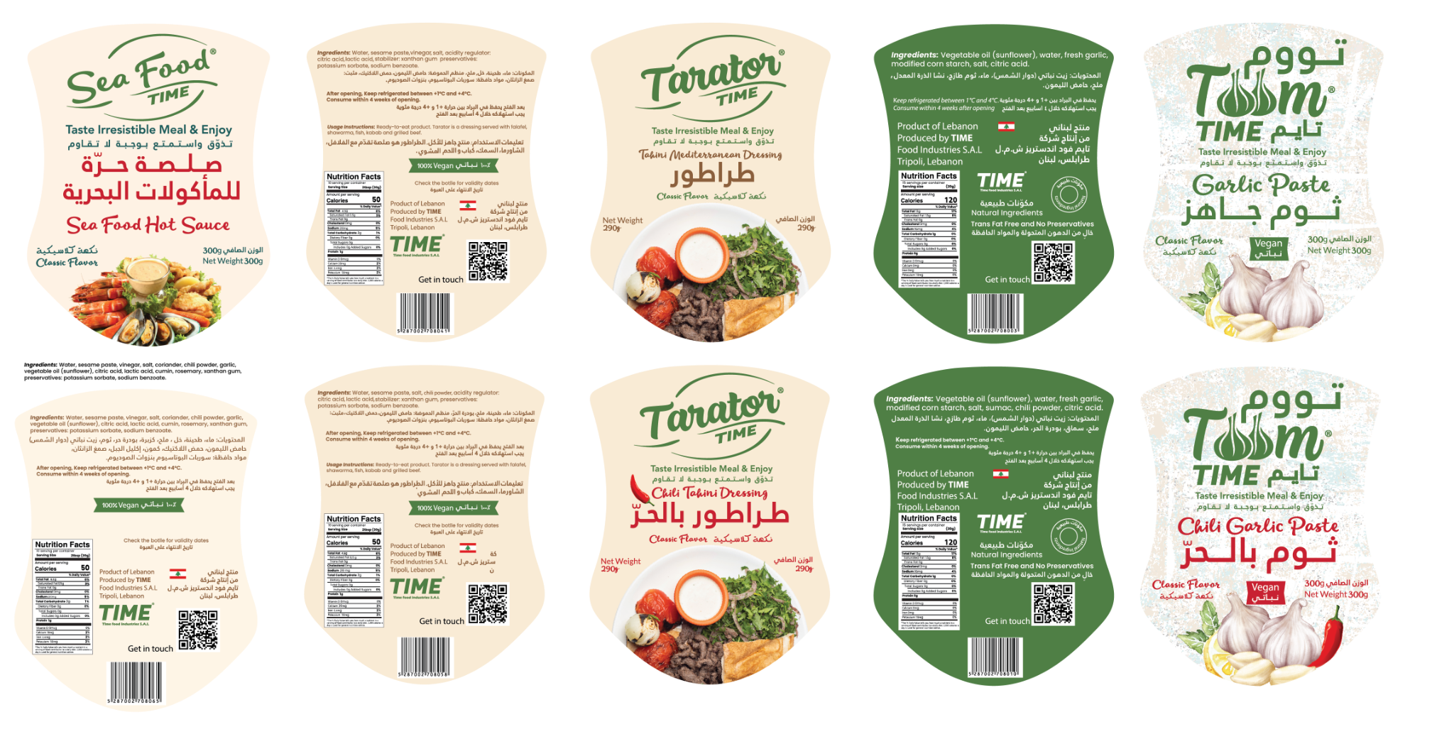Time Food packaging label system